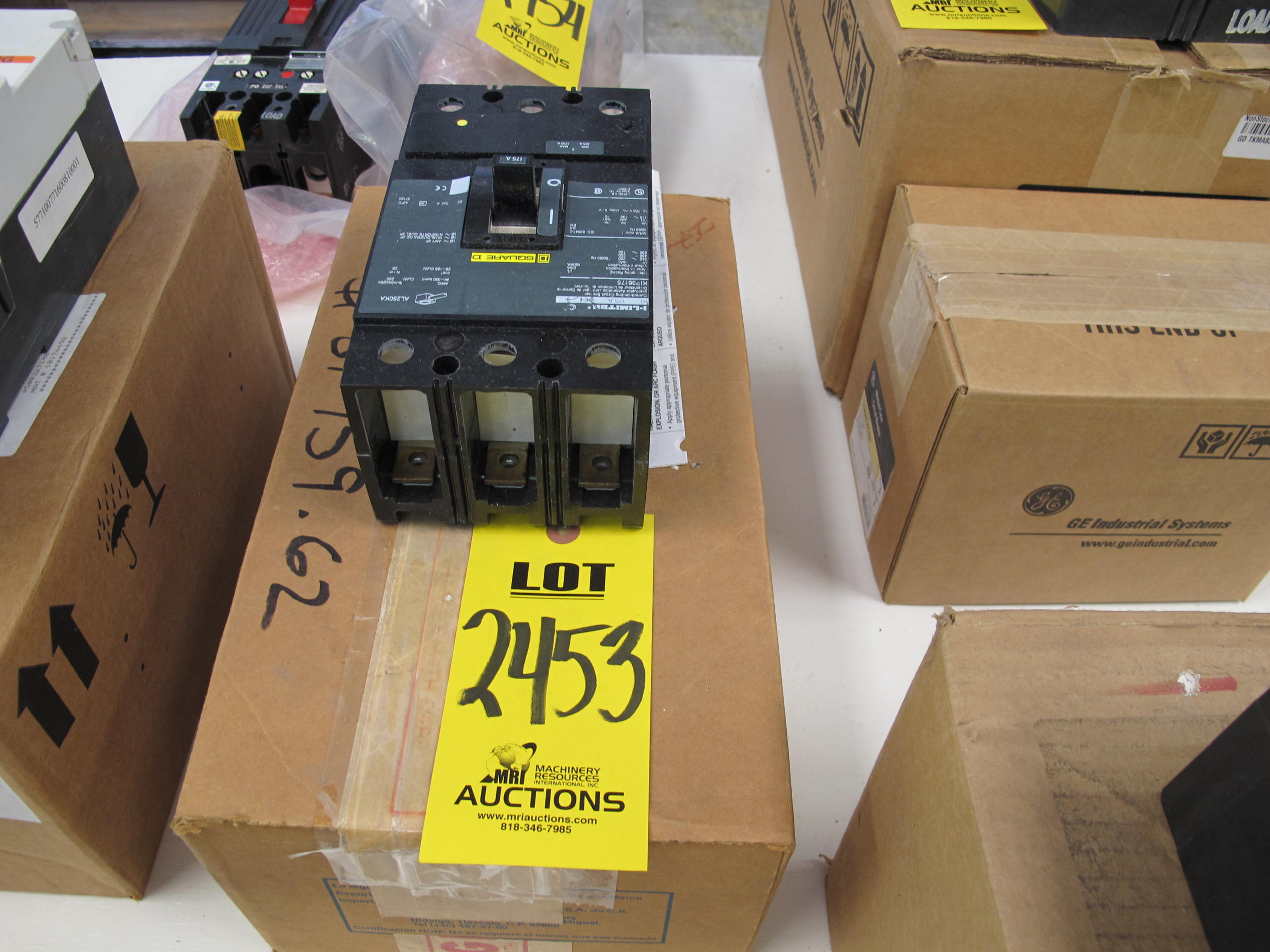 BREAKER, CIRCUIT TYPE, THERMAL MAGNETIC KIND, CURRENT LIMITING OTHER, 175 AMP RATING, 600 VOLT RATING, 3 POLE. PART # KIP36175 (W-44) LOADING & HANDLING FEE $5-